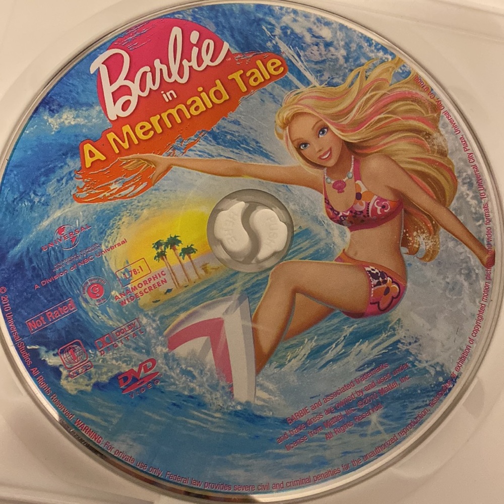 Barbie DVD “A Mermaid Tale” - used - Picture 3 of 4